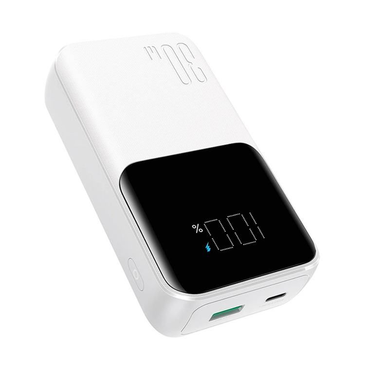 Joyroom Joyroom Powerbank 10000mAh 30W med Lightning/USB-C Kablar - Vit