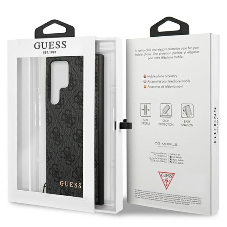Guess Guess Mobilskal till Galaxy S24 Ultra Charms Collection - Svart