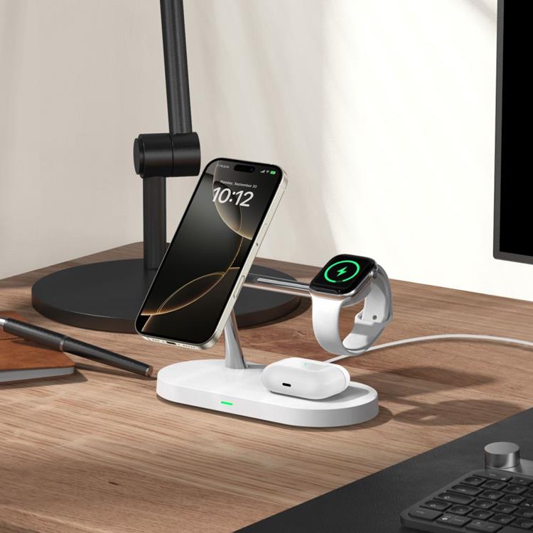 Tech-Protect 4-i-1 Trådlös Laddare Magsafe iPhone Apple Watch AirPods