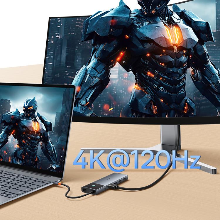 BASEUS Baseus HUB 10in1 Metal Gleam Series II - Grå