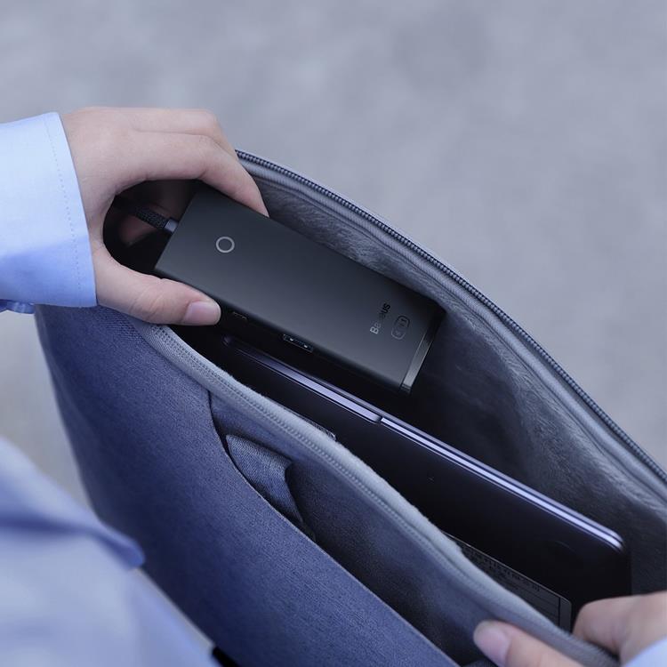 BASEUS Baseus Lite Series HUB 4-portar (USB-A till 4xUSB-A 3.0) 2m - Svart