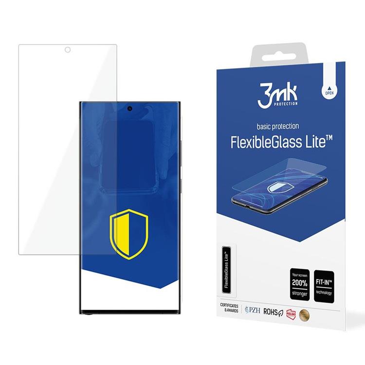 3MK 3MK Galaxy S24 Ultra Hybrid Okrossbart Glas FlexibleGlass Lite