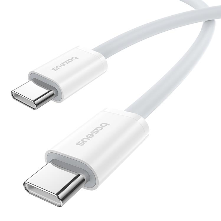 BASEUS Baseus USB-C till USB-C kabel Superior 30W 480Mb/s kabel 2m - Vit