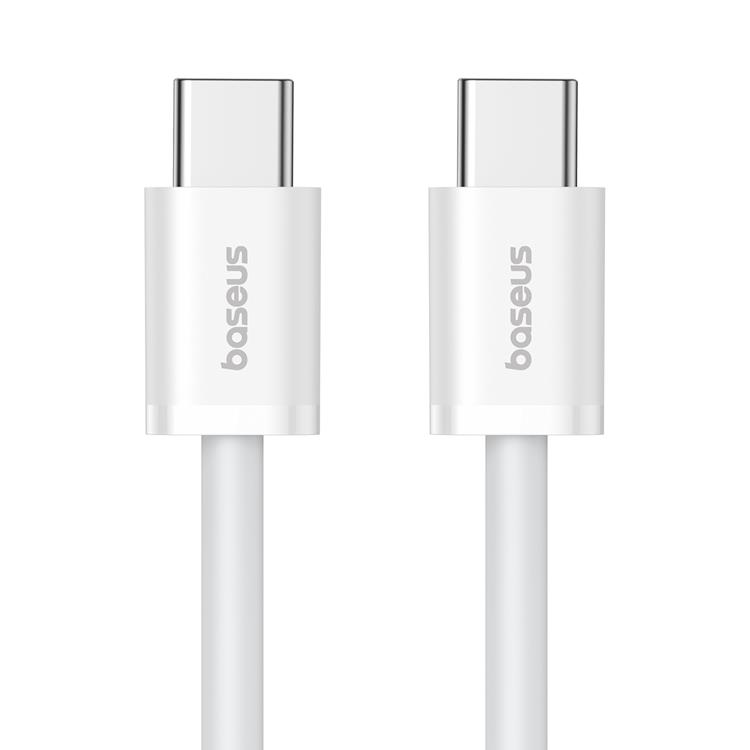 BASEUS Baseus USB-C till USB-C kabel Superior 30W 480Mb/s kabel 2m - Vit