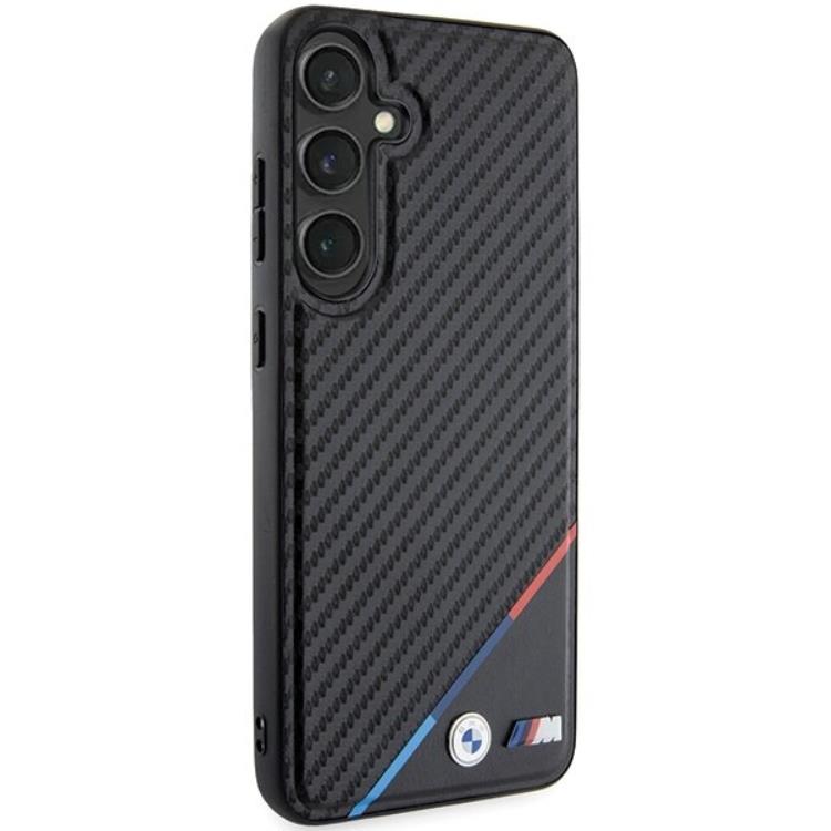 BMW BMW Mobilskal till Galaxy S24 MagSafe Carbon Tricolor Line
