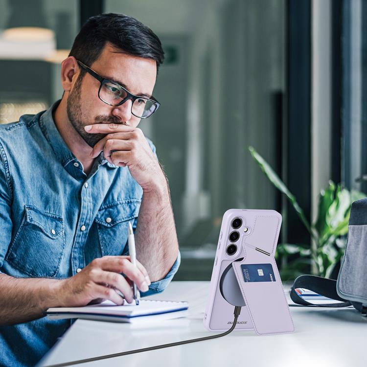 Dux Ducis Dux Ducis Mobilskal till Galaxy S24 Magsafe Korthållare Rafi II - Lila