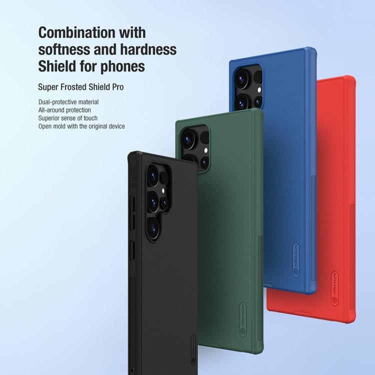 Nillkin Nillkin Mobilskal till Galaxy S24 Ultra Super Frosted Shield Pro - Blå