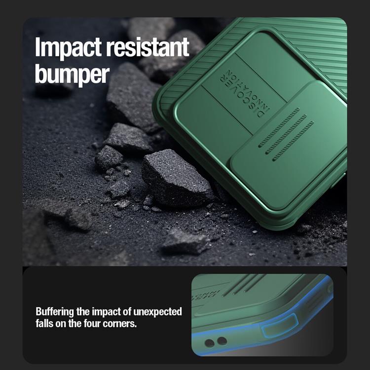 Nillkin Nillkin Mobilskal till Galaxy S24 Plus CamShield Pro Armored - Grön