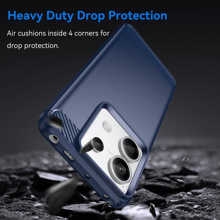 OEM Mobilskal till Xiaomi Redmi Note 13 Pro 5G Carbon - Blå