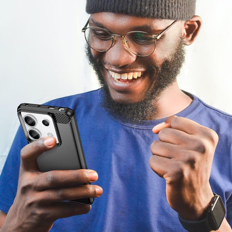 OEM Mobilskal till Xiaomi Redmi Note 13 Pro 5G Carbon - Svart