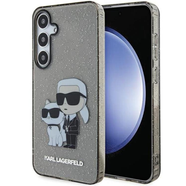 KARL LAGERFELD Karl Lagerfeld Mobilskal till Galaxy S24 Plus Glitter Karl & Choupette
