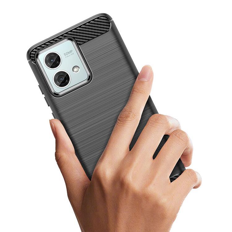 OEM Mobilskal till Motorola Moto G84 Carbon - Svart