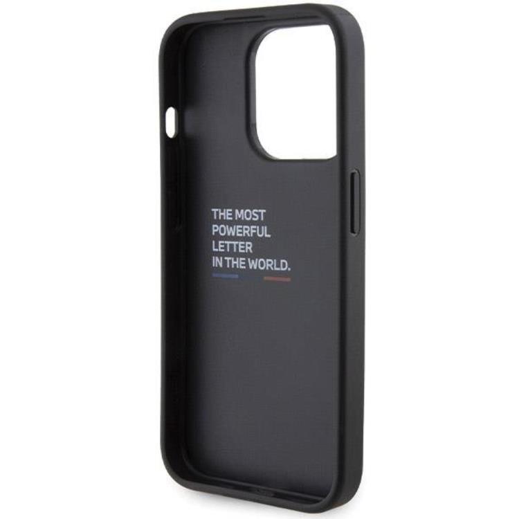 BMW BMW Mobilskal till iPhone 15 Pro Grip Hot Stamp - Svart