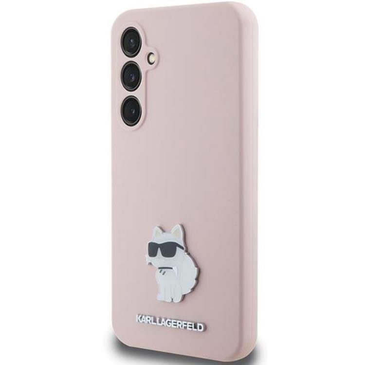 KARL LAGERFELD Karl Lagerfeld Mobilskal till Galaxy S23 FE Silikon Choupette Metal Pin