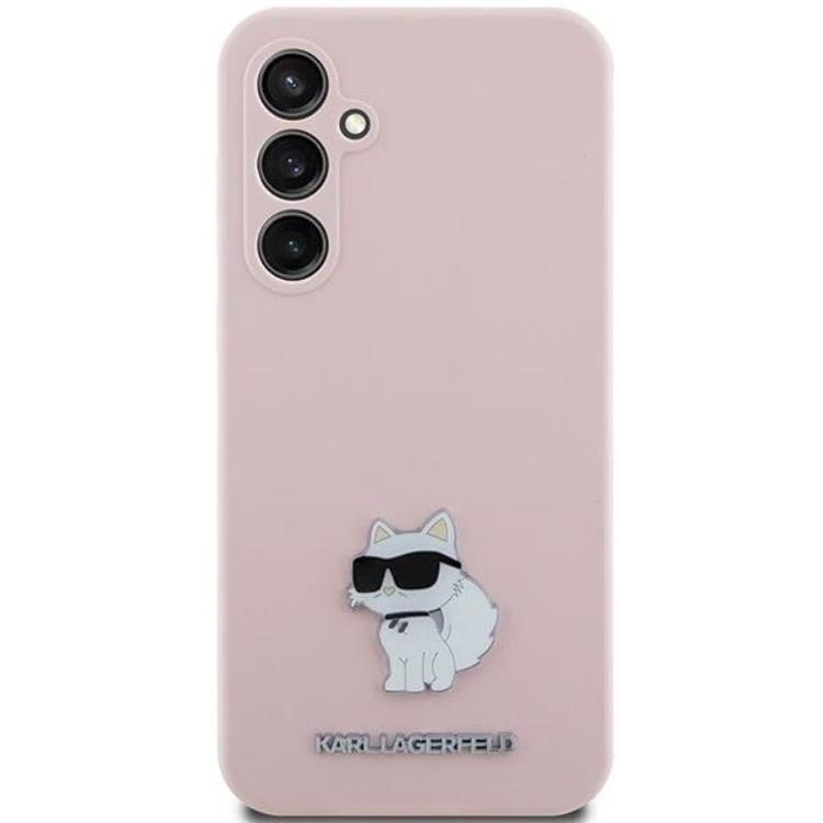 KARL LAGERFELD Karl Lagerfeld Mobilskal till Galaxy S23 FE Silikon Choupette Metal Pin