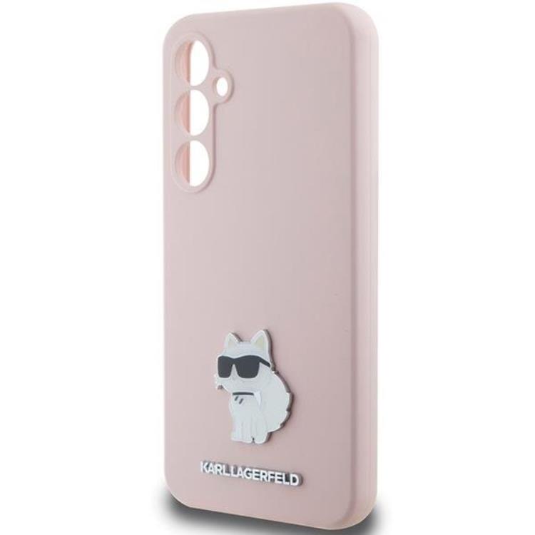 KARL LAGERFELD Karl Lagerfeld Mobilskal till Galaxy S23 FE Silikon Choupette Metal Pin