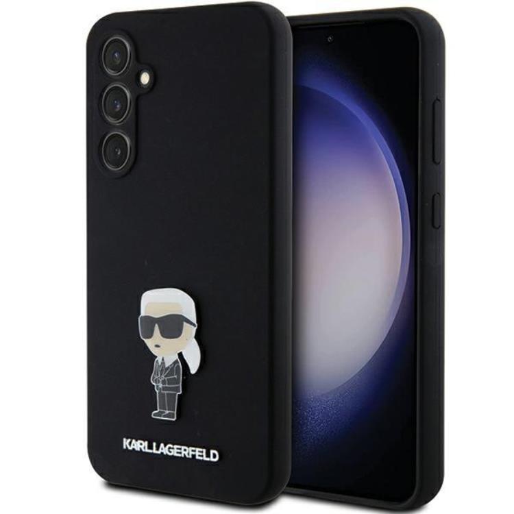 KARL LAGERFELD Karl Lagerfeld Mobilskal till Galaxy S23 FE Silikon Ikonik Metal Pin