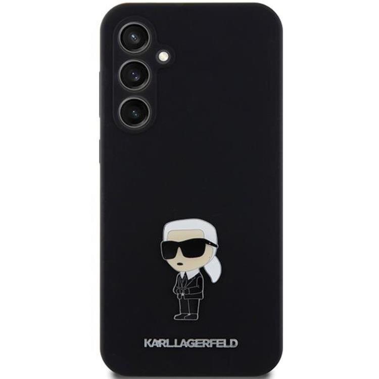 KARL LAGERFELD Karl Lagerfeld Mobilskal till Galaxy S23 FE Silikon Ikonik Metal Pin