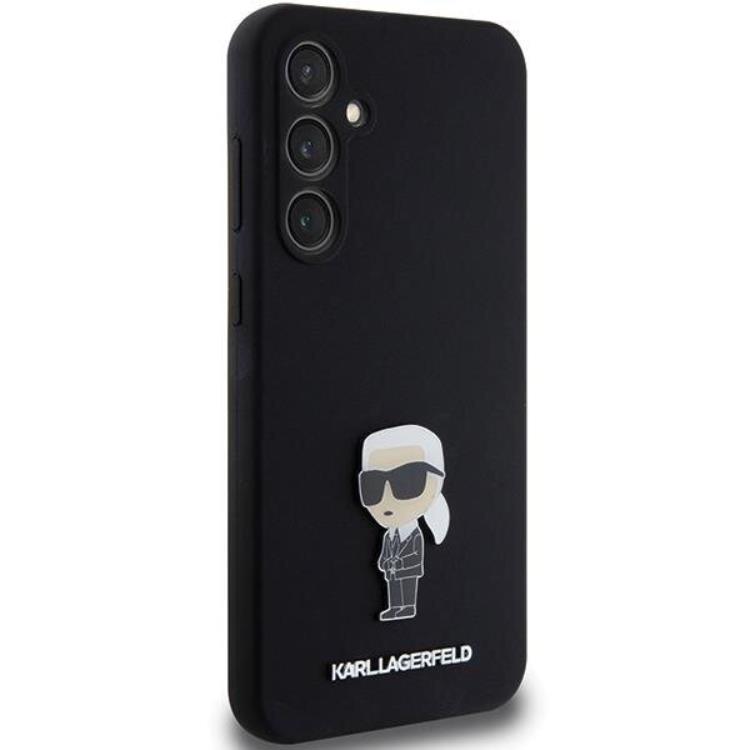 KARL LAGERFELD Karl Lagerfeld Mobilskal till Galaxy S23 FE Silikon Ikonik Metal Pin