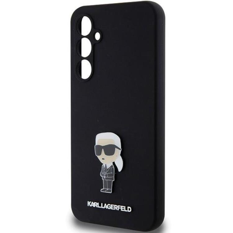 KARL LAGERFELD Karl Lagerfeld Mobilskal till Galaxy S23 FE Silikon Ikonik Metal Pin