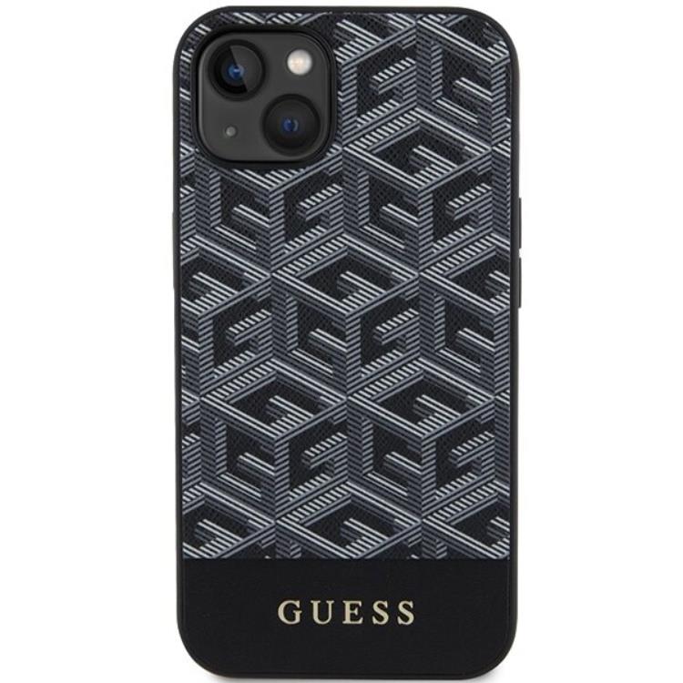 Guess Guess Mobilskal till iPhone 15/14/13 MagSafe GCube Stripes - Svart