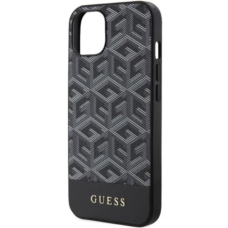 Guess Guess Mobilskal till iPhone 15/14/13 MagSafe GCube Stripes - Svart