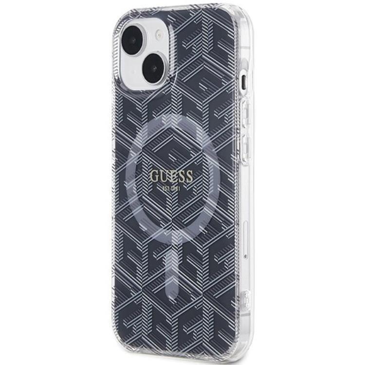 Guess Guess Mobilskal till iPhone 15/14 Plus Magsafe IML GCube - Svart