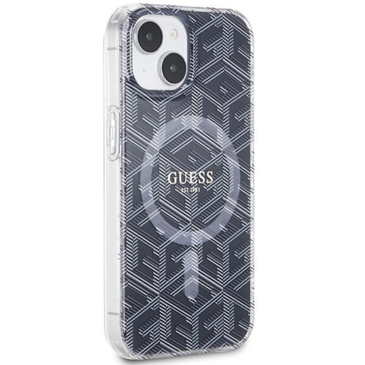 Guess Guess Mobilskal till iPhone 15/14 Plus Magsafe IML GCube - Svart