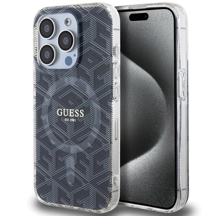 Guess Guess Mobilskal till iPhone 15 Pro Max Magsafe IML GCube - Svart