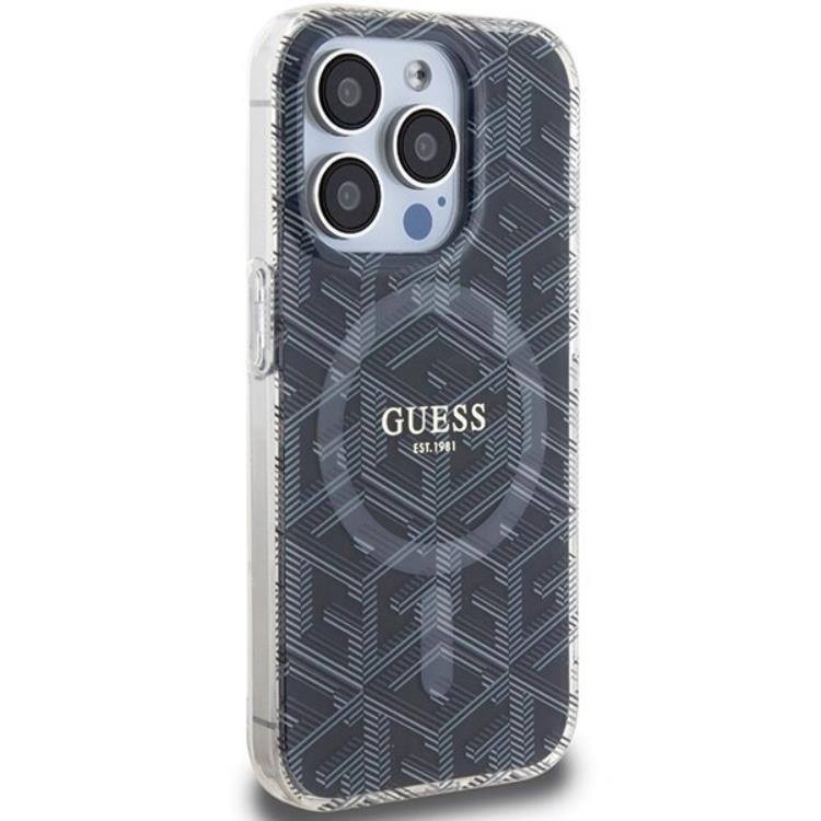 Guess Guess Mobilskal till iPhone 15 Pro Max Magsafe IML GCube - Svart