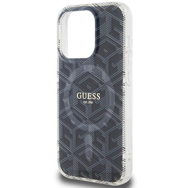 Guess Guess Mobilskal till iPhone 15 Pro Max Magsafe IML GCube - Svart