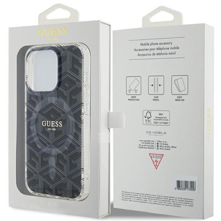 Guess Guess Mobilskal till iPhone 15 Pro Max Magsafe IML GCube - Svart