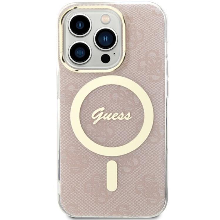 Guess Guess Mobilskal till iPhone 15 Pro Magsafe IML - Rosa