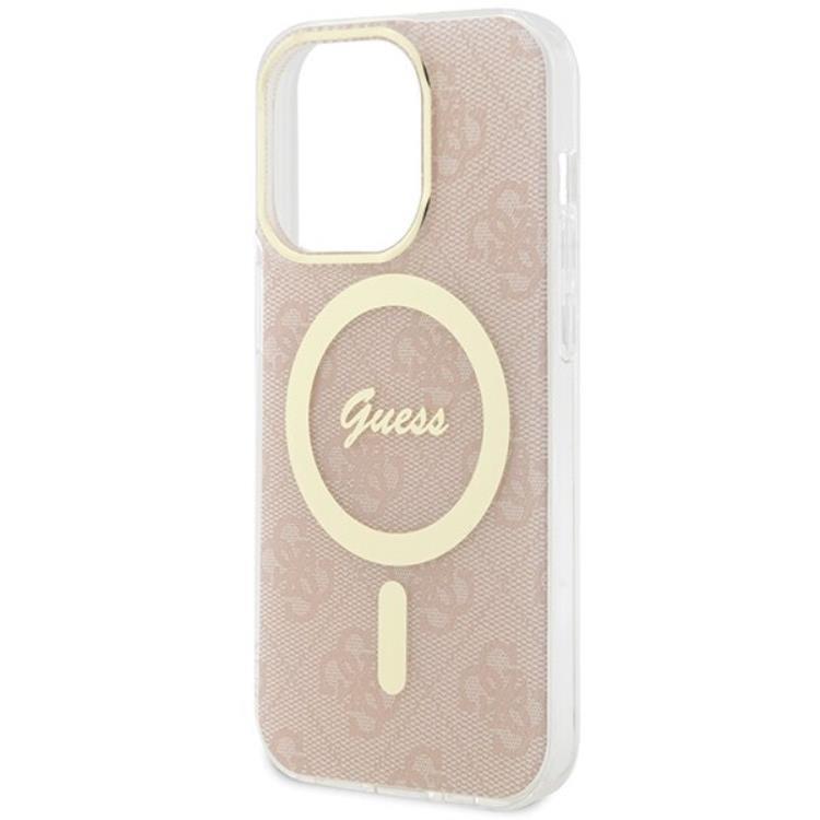 Guess Guess Mobilskal till iPhone 15 Pro Magsafe IML - Rosa