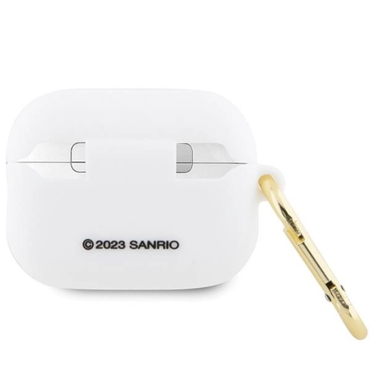 Hello Kitty Hello Kitty AirPods Pro 2 (2022/2023) Skal Silikon 3D Kitty Head - Vit