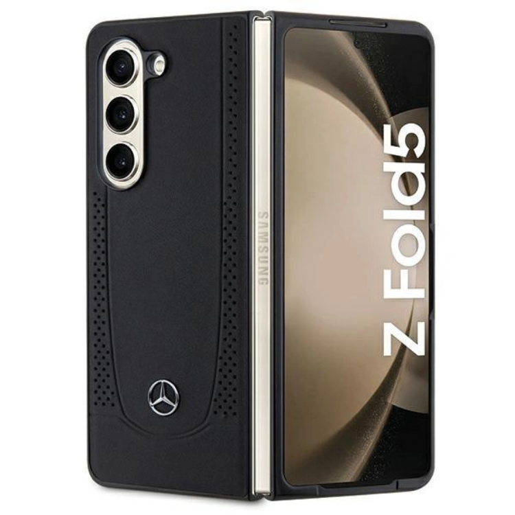 Mercedes Mercedes Mobilskal till Galaxy Z Fold 5 Läder Urban Line - Svart