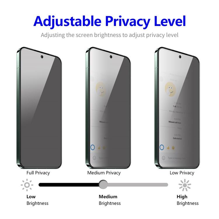 A-One Brand [1-PACK] Privacy Härdat Glas Skärmskydd Galaxy S23