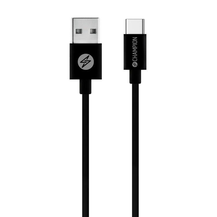 Champion CHAMPION USB-C till USB-A kabel 2m - Svart