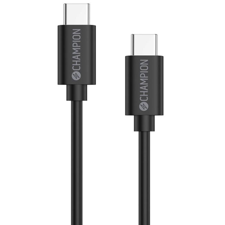 Champion CHAMPION USB-C till USB-C kabel 60W 3m - Svart
