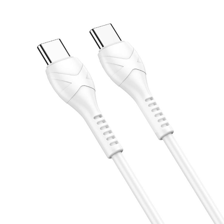 Hoco Hoco USB-C Till USB-C Kabel 60W 1m - Vit
