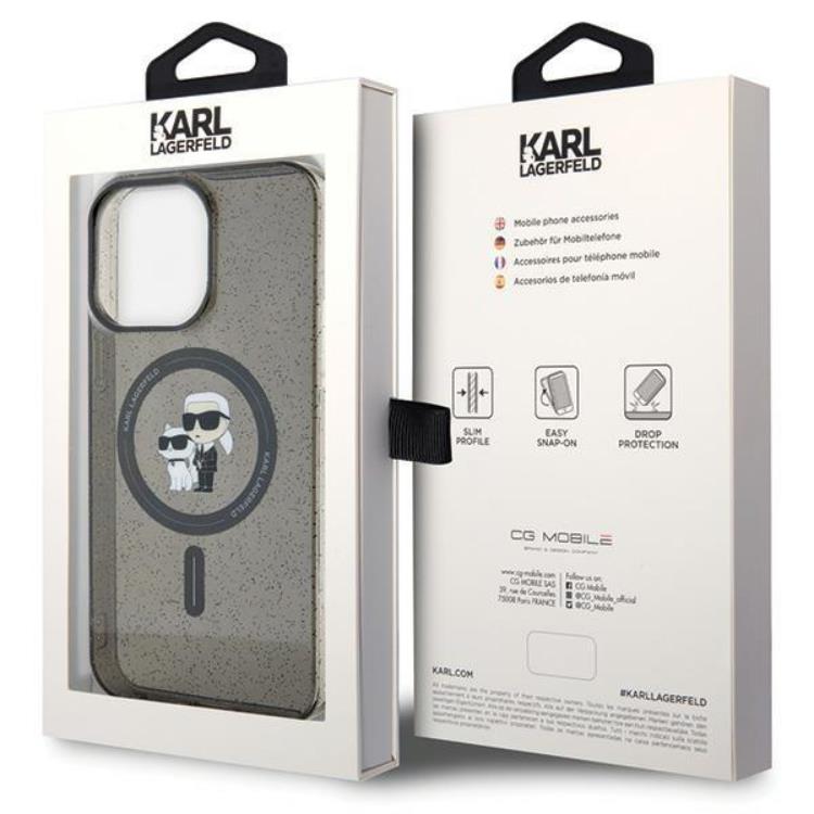 KARL LAGERFELD KARL LAGERFELD Mobilskal till iPhone 11/XR Magsafe Glitter - Svart