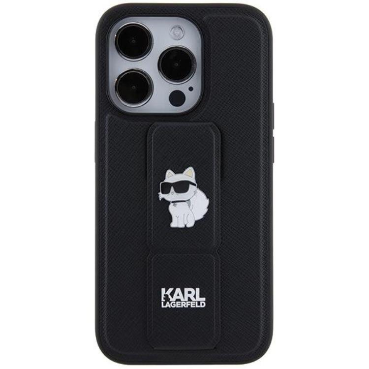 KARL LAGERFELD Karl Lagerfeld Mobilskal till iPhone 14 Pro Max Gripstand Saffiano Choupette