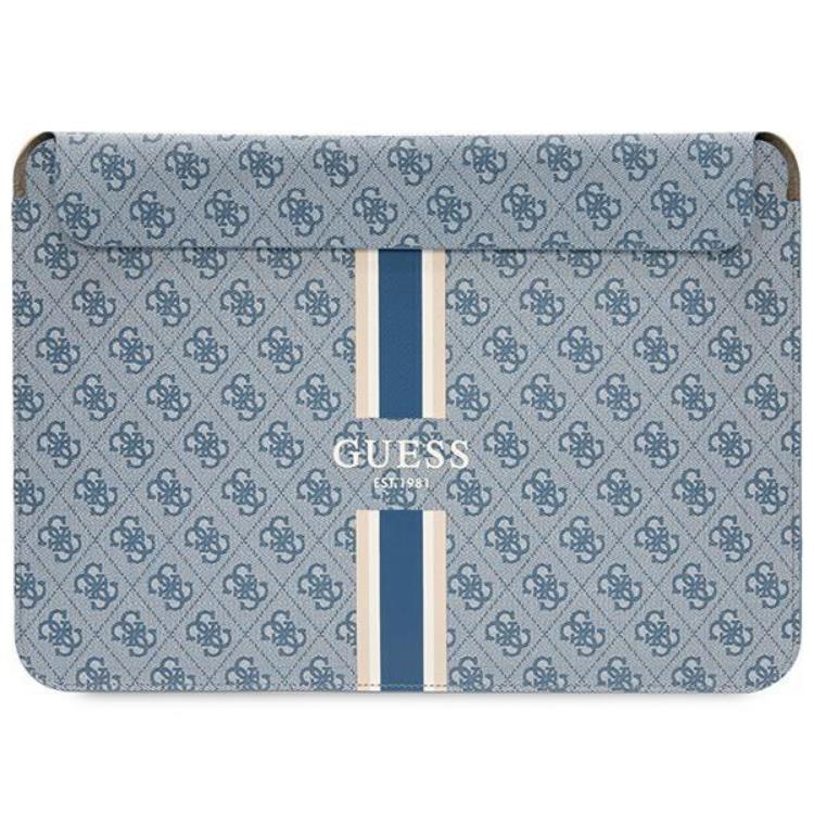 Guess Guess Datorfodral 14'' Printed Stripes - Blå