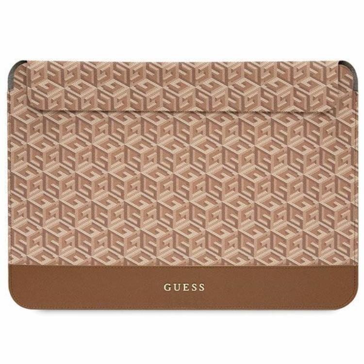 Guess Guess Datorfodral 14'' GCube Stripes - Brun