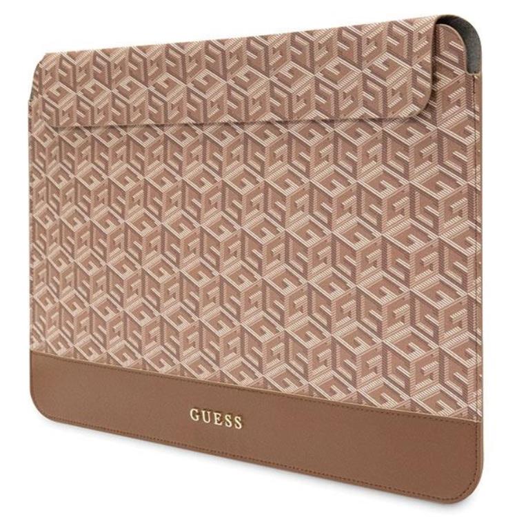 Guess Guess Datorfodral 14'' GCube Stripes - Brun