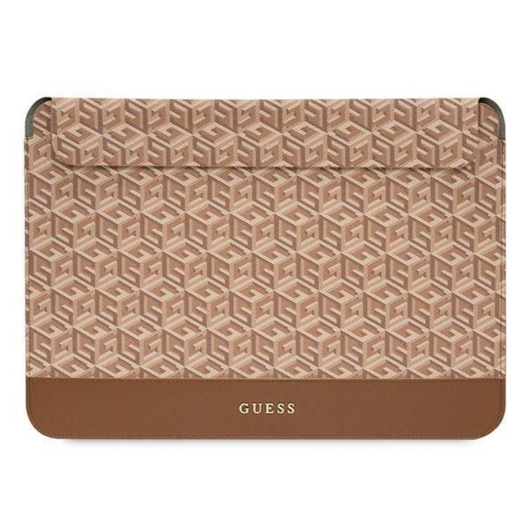 Guess Guess Datorfodral 16'' GCube Stripes - Brun
