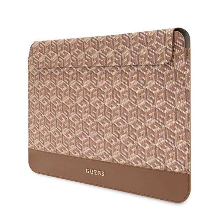 Guess Guess Datorfodral 16'' GCube Stripes - Brun