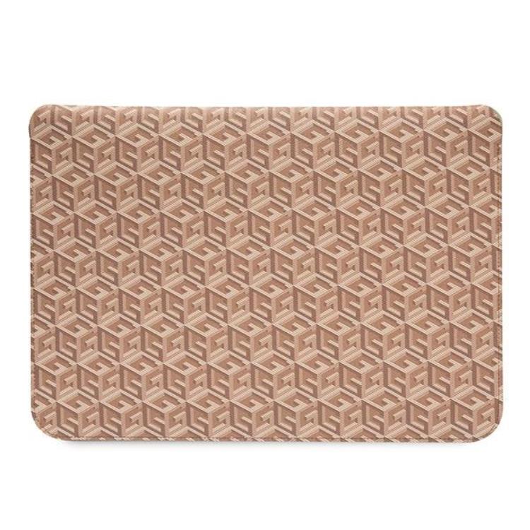 Guess Guess Datorfodral 16'' GCube Stripes - Brun