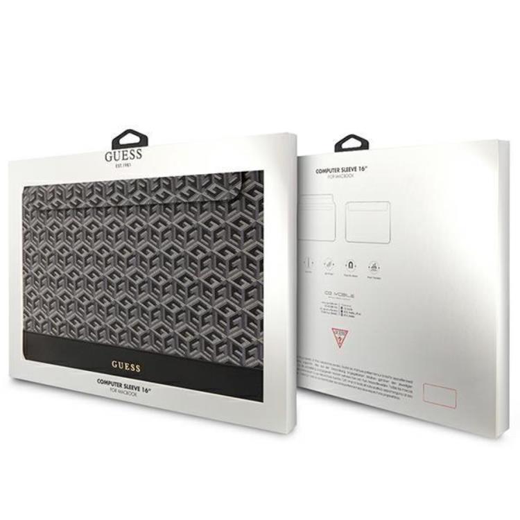 Guess Guess Datorfodral 16'' GCube Stripes - Svart