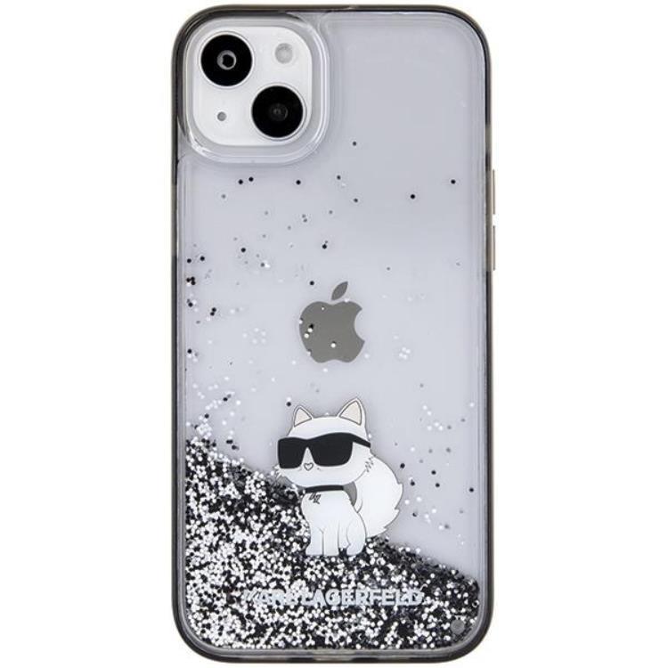 KARL LAGERFELD KARL LAGERFELD Mobilskal till iPhone 15 Liquid Glitter Choupette